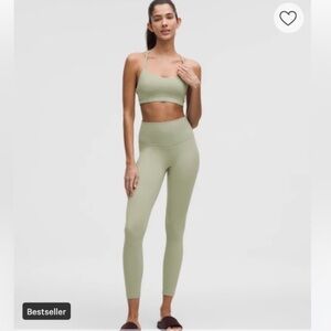 Lululemon NWT Align™ High-Rise Pants 25" Green Gym Yoga Leggings Size 18